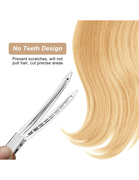 Pinzas para el Cabello Duck Bill Korintin 24 Pcs Metal 8.9 cm Pinzas para el Cabello Duck Bill Korintin 24 Pcs Metal 8.9 cm