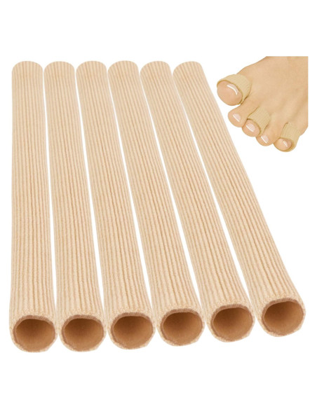 Tubos para Dedos ViveSole - Separadores y Protectores (6 Pzs) Tubos para Dedos ViveSole - Separadores y Protectores (6 Pzs)
