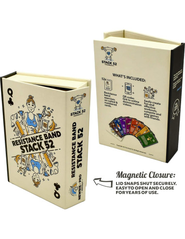 Tarjetas de Ejercicio con Banda de Resistencia Stack 52 - 52 Ejercicios