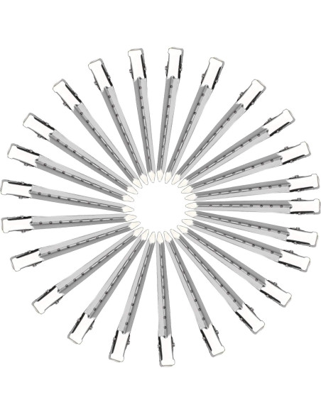 Pinzas para el Cabello Duck Bill Korintin 24 Pcs Metal 8.9 cm Pinzas para el Cabello Duck Bill Korintin 24 Pcs Metal 8.9 cm