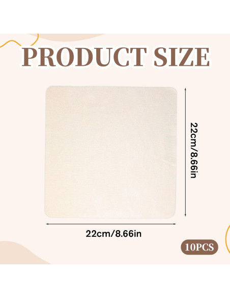 10 Paños de Chamois Ajcotahm 22x22 cm para Cerámica 10 Paños de Chamois Ajcotahm 22x22 cm para Cerámica