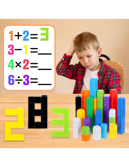 Jenaai 300 Cubos de Conteo Plásticos para Matemáticas Jenaai 300 Cubos de Conteo Plásticos para Matemáticas