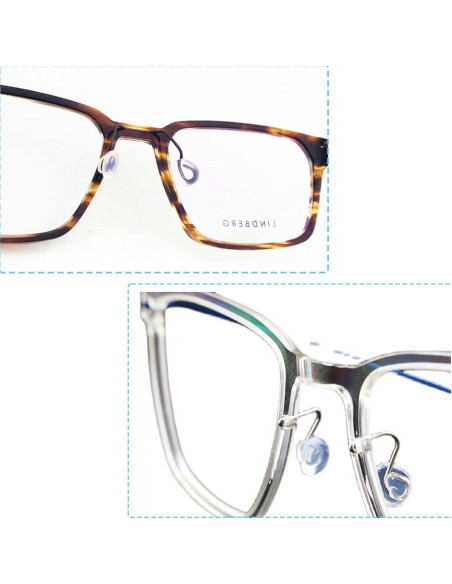 10 Pares Almohadillas de Nariz Silicona TORWOL para Gafas LINDBERG 9704 10 Pares Almohadillas de Nariz Silicona TORWOL para Gafas LINDBERG 9704
