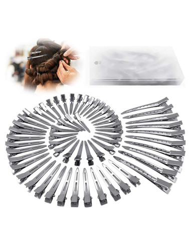 Clips de Pelo Metálicos HiJeaton 60 Pcs para Mujeres