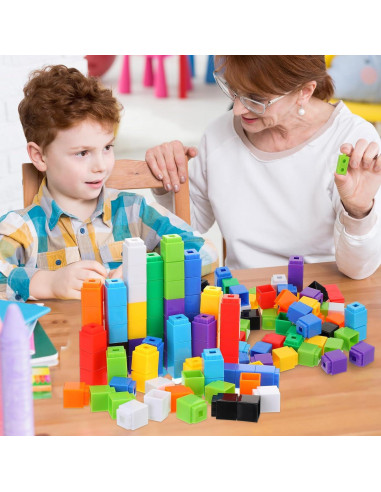Jenaai 300 Cubos de Conteo Plásticos para Matemáticas