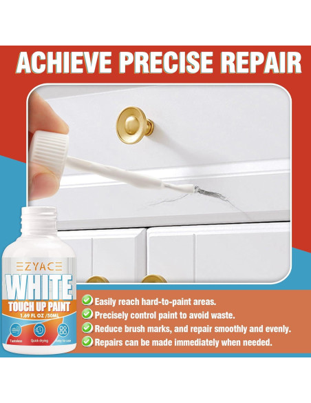 Lápiz de Pintura Blanca EzyAce 50ml Secado Rápido Inodoro Lápiz de Pintura Blanca EzyAce 50ml Secado Rápido Inodoro
