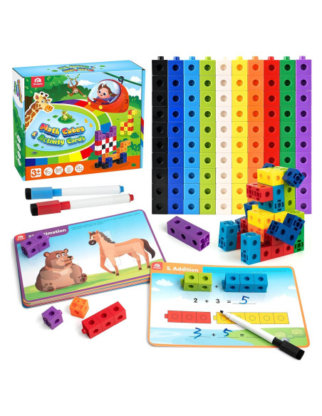 Juego de Matemáticas Coogam para Niños 3-8 Años con Cubos Juego de Matemáticas Coogam para Niños 3-8 Años con Cubos