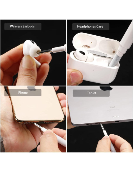 Kit de limpieza ZDAGO 3 en 1 para auriculares Bluetooth Kit de limpieza ZDAGO 3 en 1 para auriculares Bluetooth