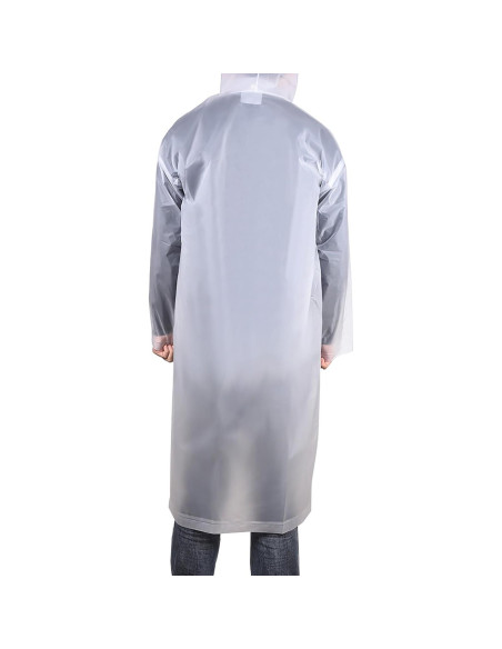 Poncho de Lluvia Impermeable Mudder para Adultos Blanco 115x63cm Poncho de Lluvia Impermeable Mudder para Adultos Blanco 115x63cm