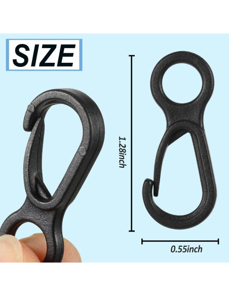 100 Ganchos de Lanyard Plástico Syhood para Manualidades 100 Ganchos de Lanyard Plástico Syhood para Manualidades