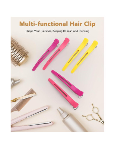 Pinzas de Pato para Cabello PL - 12 Piezas Profesionales