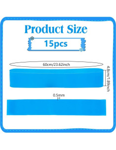 NBEADS 15 Bandas Antideslizantes para Sillas - Azul Real 2