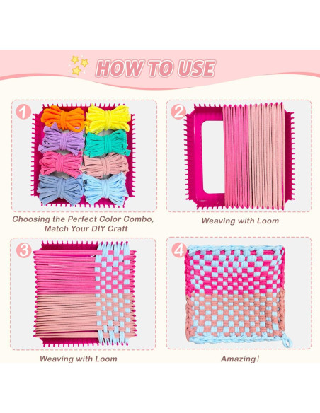 800 Bucles de Pastel Raylinix para Telar 7 Pulgadas - Manualidades 800 Bucles de Pastel Raylinix para Telar 7 Pulgadas - Manualidades