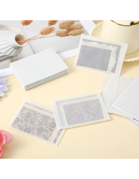 100 Sobres Transparentes FdcZeyxior 10x7 cm para Manualidades 100 Sobres Transparentes FdcZeyxior 10x7 cm para Manualidades