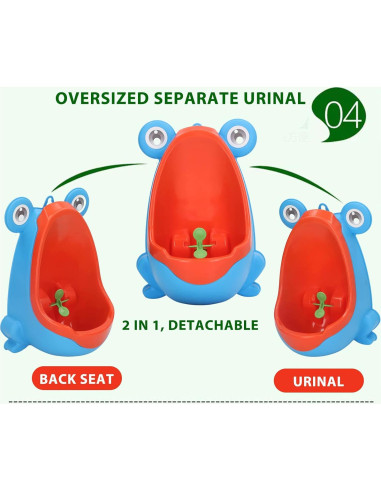 Orinal Infantil de Entrenamiento GOWENIC Montado en Pared Azul