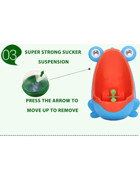 Orinal Infantil de Entrenamiento GOWENIC Montado en Pared Azul Orinal Infantil de Entrenamiento GOWENIC Montado en Pared Azul