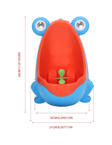 Orinal Infantil de Entrenamiento GOWENIC Montado en Pared Azul