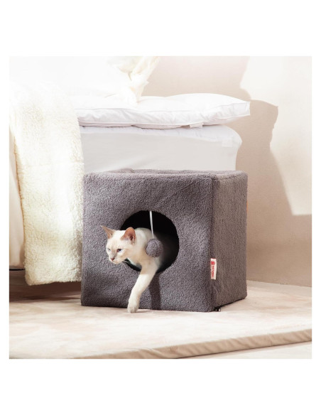 Cueva para Gatos Charryarn 40.64cm Grande y Esponjosa Cueva para Gatos Charryarn 40.64cm Grande y Esponjosa