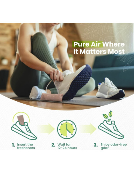 Insertos Desodorantes para Zapatos Roonin - Carbón Activado - Paquete de 2 Insertos Desodorantes para Zapatos Roonin - Carbón Activado - Paquete de 2