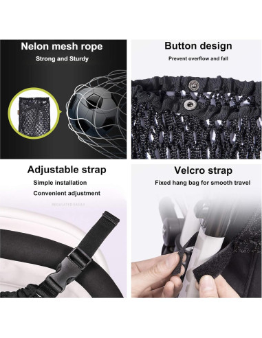 Organizador Universal para Cochecito Aphbrada Negro 5 kg