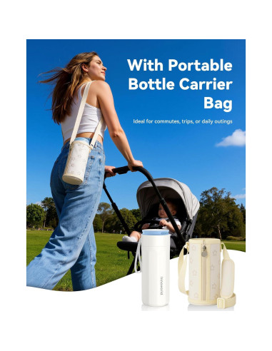 Enfriador de Leche Materna Portátil Innoworld 11oz Acero Inoxidable