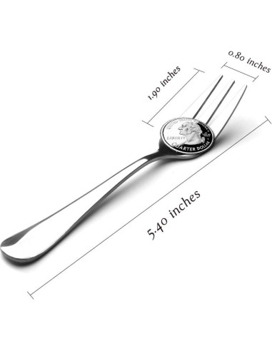 Juego de 12 Tenedores y Cucharas Snamonkia de Acero Inoxidable 13.7 cm