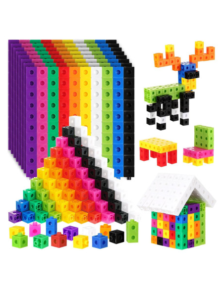 Cubos Enlazadores Jenaai 2000 Piezas Plástico Colorido 2 cm Cubos Enlazadores Jenaai 2000 Piezas Plástico Colorido 2 cm