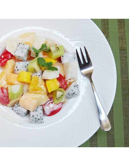 Juego de 12 Tenedores y Cucharas Snamonkia de Acero Inoxidable 13.7 cm Juego de 12 Tenedores y Cucharas Snamonkia de Acero Inoxidable 13.7 cm