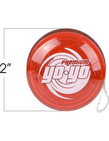Yoyos de Plástico Premium ArtCreativity - Paquete de 6 Colores