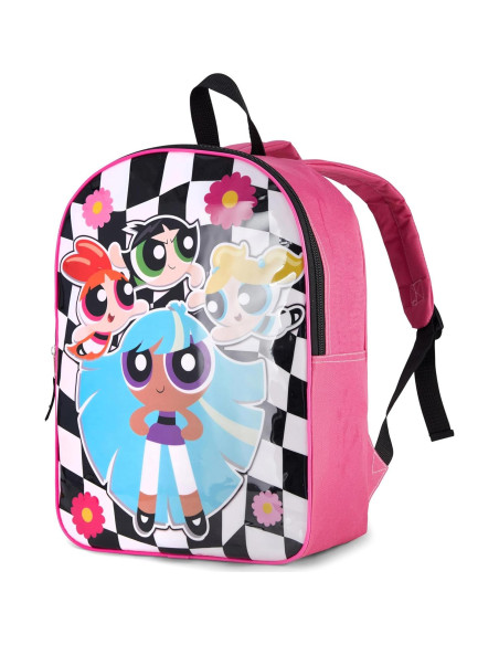 Mochila Powerpuff Girls Rosa 38.1x29.2x11.4 cm para Niñas Mochila Powerpuff Girls Rosa 38.1x29.2x11.4 cm para Niñas