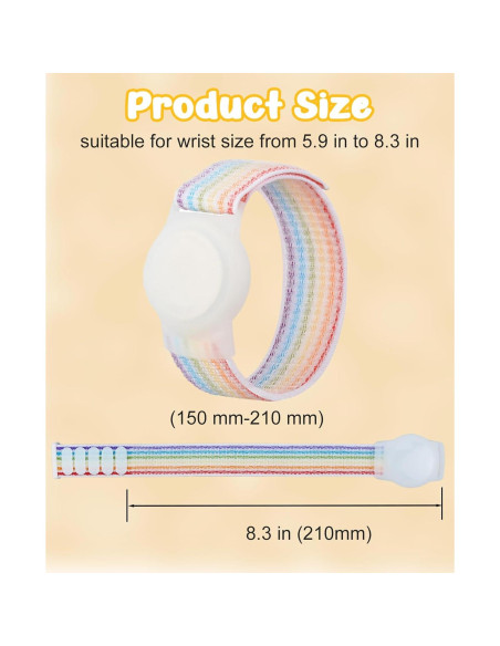 Pulsera Ajustable Nylon Vxhinqy para AirTag Niños y Ancianos Pulsera Ajustable Nylon Vxhinqy para AirTag Niños y Ancianos