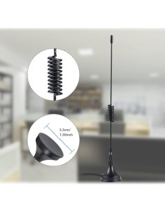 Antena SMA 868 MHz POBADY 3dBi Base Magnética 3m 2