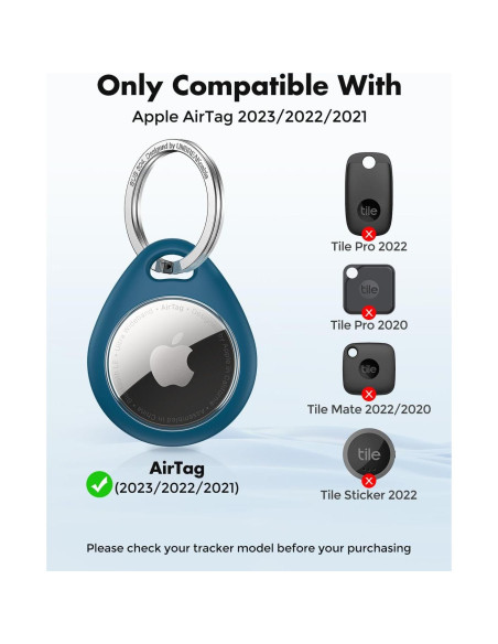 Soporte UNBREAKcable para Apple AirTag - Paquete de 4 - TPU Resistente Soporte UNBREAKcable para Apple AirTag - Paquete de 4 - TPU Resistente