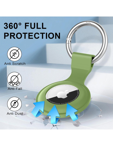 Meliya 4 Fundas de Silicona para AirTag - Protección y Llavero Meliya 4 Fundas de Silicona para AirTag - Protección y Llavero