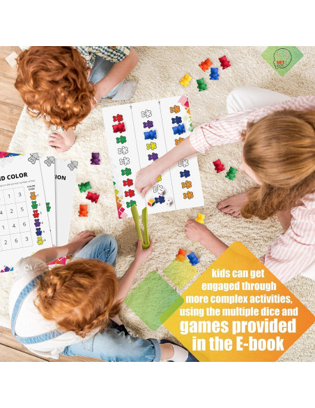 Juego de Osos Contadores SET4kids - 71 Piezas Educativas Juego de Osos Contadores SET4kids - 71 Piezas Educativas