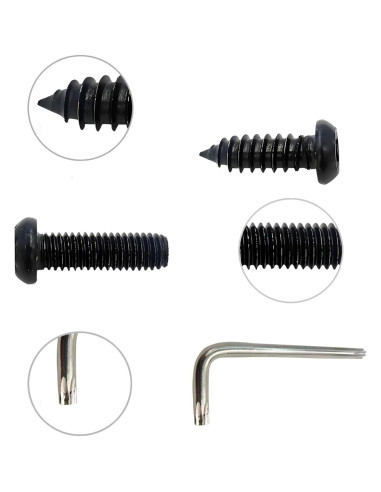 Tornillos Antirrobo QKWL para Placas de Matrícula - Acero Inoxidable