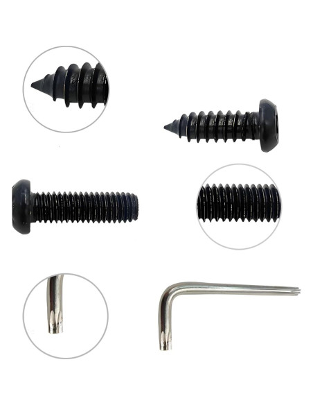 Tornillos Antirrobo QKWL para Placas de Matrícula - Acero Inoxidable Tornillos Antirrobo QKWL para Placas de Matrícula - Acero Inoxidable