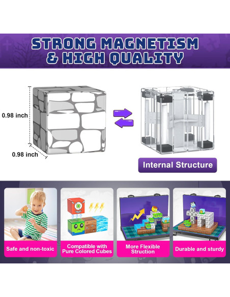 Bloques Magnéticos WXLBR 84Pcs para Niños 3-10 Años Bloques Magnéticos WXLBR 84Pcs para Niños 3-10 Años