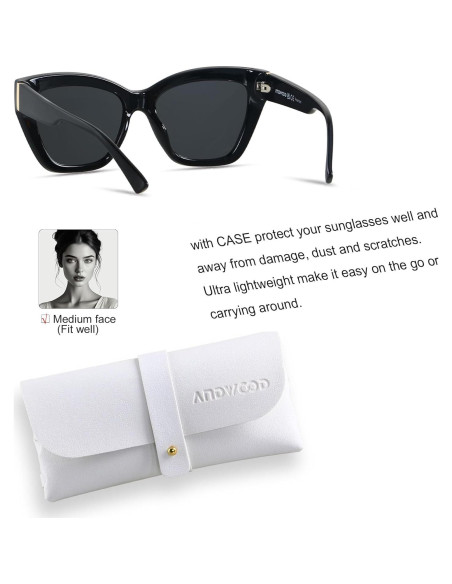 Gafas de sol polarizadas ANDWOOD AF3163 ojo de gato para mujer Gafas de sol polarizadas ANDWOOD AF3163 ojo de gato para mujer