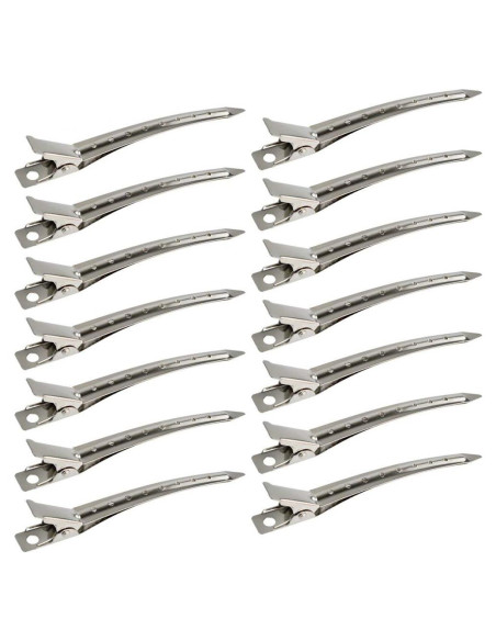 24 Clips de Pico de Pato Bantoye 8.9 cm Metal Antioxidante Plata 24 Clips de Pico de Pato Bantoye 8.9 cm Metal Antioxidante Plata