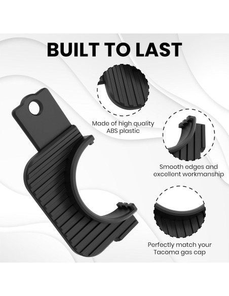 Soporte de Tapón de Gas Dubbs Hardware Tacoma 2016-2023 Negro Soporte de Tapón de Gas Dubbs Hardware Tacoma 2016-2023 Negro