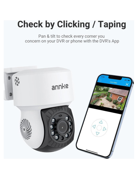 Cámara de Vigilancia ANNKE 1080P IP65 con Panorámica 350 Cámara de Vigilancia ANNKE 1080P IP65 con Panorámica 350