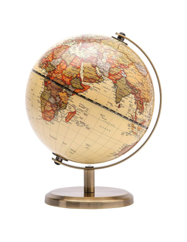 Globo Terráqueo Exerz 14 cm Vintage Mapa Inglés Decorativo