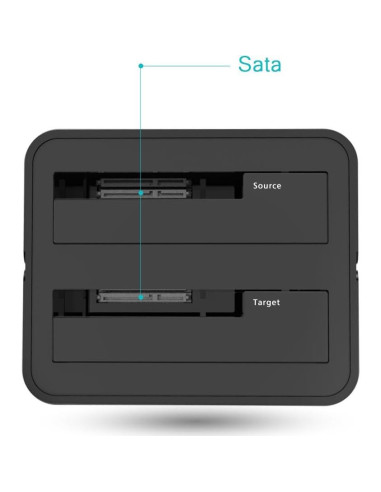 Estación de Acoplamiento Doble Bahía WAVLINK USB 3.0 a SATA 16TB