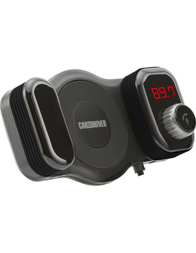 Transmisor FM Bluetooth Car and Driver 9900 con Soporte de Teléfono