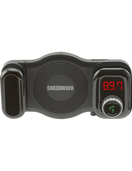 Transmisor FM Bluetooth Car and Driver 9900 con Soporte de Teléfono Transmisor FM Bluetooth Car and Driver 9900 con Soporte de Teléfono