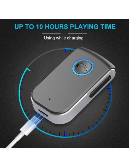 Adaptador Bluetooth 5.0 Leeyofun para coche 3.5mm Adaptador Bluetooth 5.0 Leeyofun para coche 3.5mm