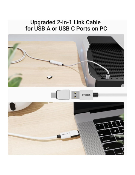 Cable de Enlace de Carga Syntech 4.88m para Meta Quest 3S/3/2 Cable de Enlace de Carga Syntech 4.88m para Meta Quest 3S/3/2