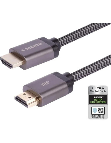 Cable HDMI 8K Monoprice 7.62m Trenzado 48Gbps HDR eARC