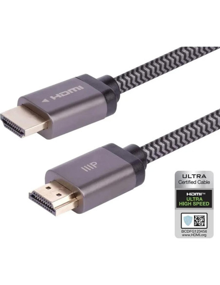 Cable HDMI 8K Monoprice 7.62m Trenzado 48Gbps HDR eARC Cable HDMI 8K Monoprice 7.62m Trenzado 48Gbps HDR eARC